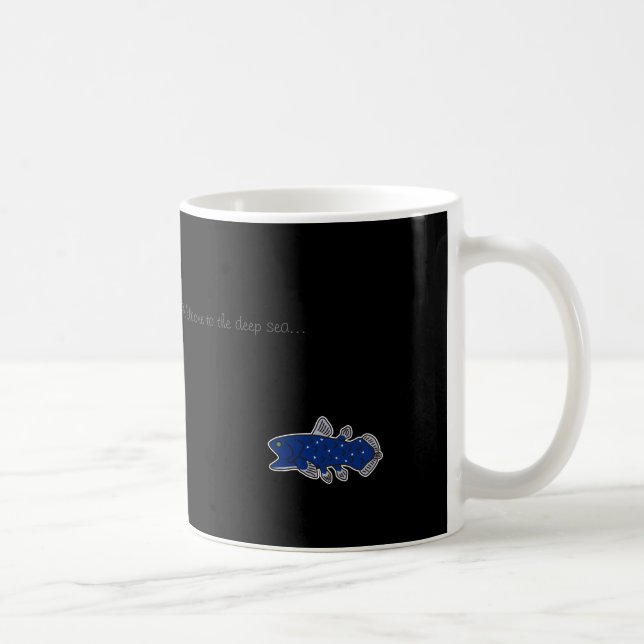 Coelacanth Tassen-Schwarzes Tasse (Rechts)