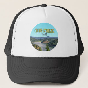 Coeur d’Alene Idaho Souvenir Truckerkappe