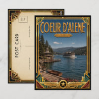 Coeur d’Alene Idaho Vintage Art Deco Golden Age
