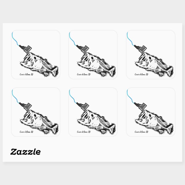COEUR D'ALENE - EINE SCHLECHTE GRUNDLAGE FÜR EINEN QUADRATISCHER AUFKLEBER (Blatt)