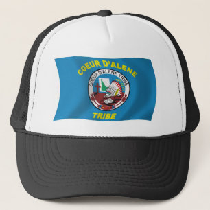 Coeur d'Alene Flag Hat Truckerkappe
