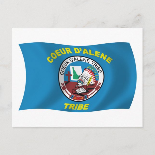 Coeur d'Alene Flag Postcard Postkarte (Vorderseite)