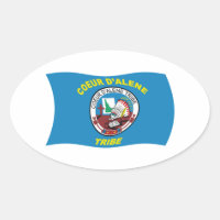 Coeur d'Alene Flag Sticker