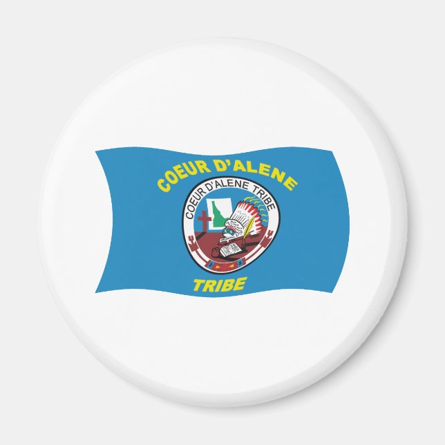 Coeur d'Alene Flaggenmagnet Magnet (Vorne)