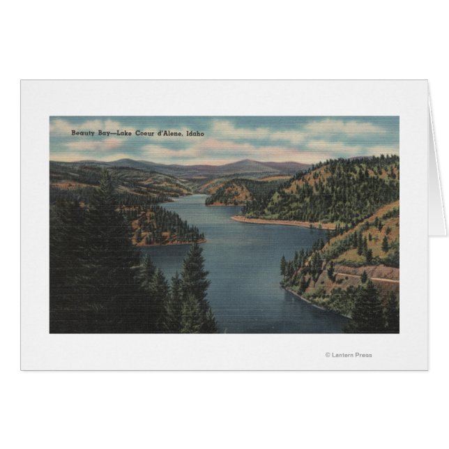 Coeur d'Alene, ID - View of Beauty Bay (Vorderseite (Horizontal))
