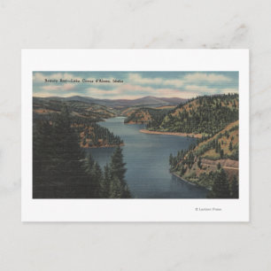 Coeur d'Alene, ID - View of Beauty Bay Postkarte