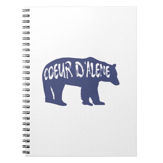 Coeur d'Alene Idaho Bear Notizblock (Vorderseite)
