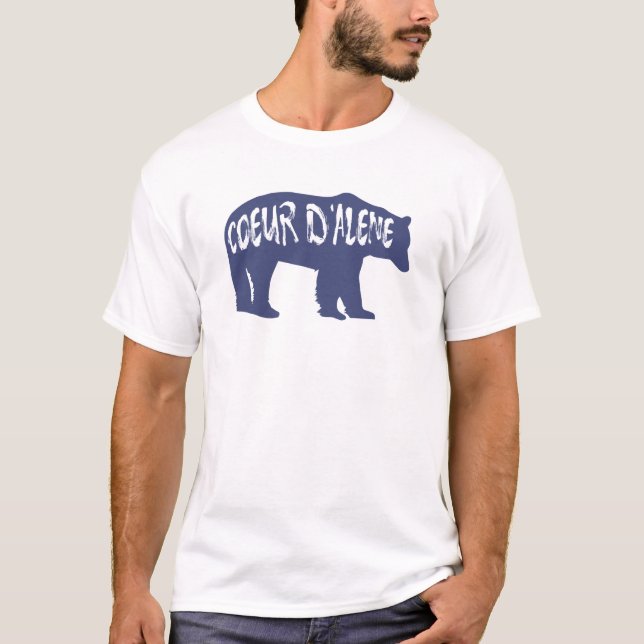 Coeur d'Alene Idaho Bear T-Shirt (Vorderseite)