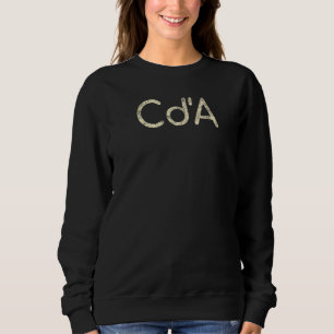 Coeur D'alene Idaho Minimalistisch Cda erschüttert Sweatshirt