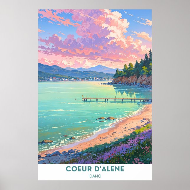 Coeur d'Alene, Idaho Poster (Vorne)