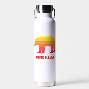 Coeur d'Alene Idaho Rainbow Bear Trinkflasche
