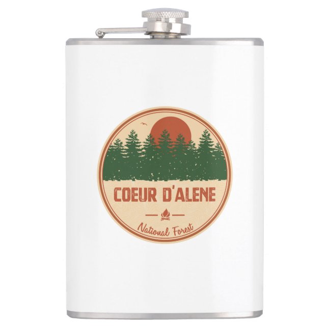 Coeur D'Alene National Forest Flachmann (Vorderseite)