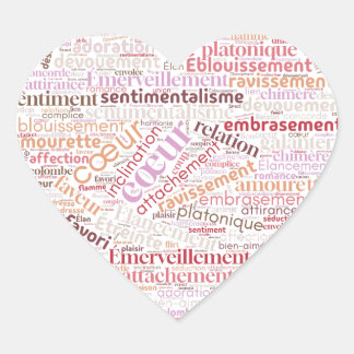 coeur Herz-Aufkleber