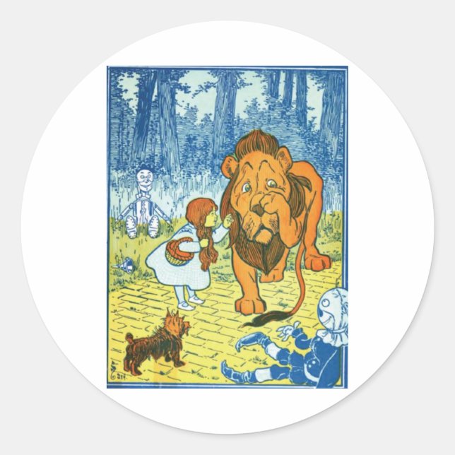 Cofeis Lion Runder Aufkleber (Vorderseite)