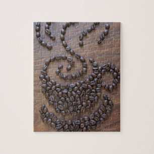 Coffe Schale illustriert unter Verwendung der Puzzle