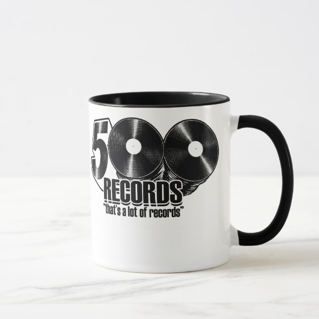 Coffe Tasse - 500 Plattenen-Logo (Rechts)