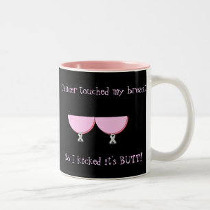 Coffe Tasse-Krebs berührte meine Brüste ..... Zweifarbige Tasse