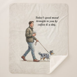 Coffee & a Sheltie Cozy Day Sherpadecke