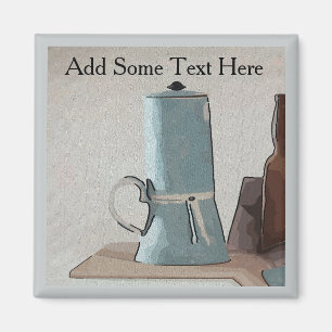 Coffee Abstrakt Still Life Magnet
