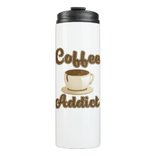 Coffee Addict Retro-Logo Thermosbecher