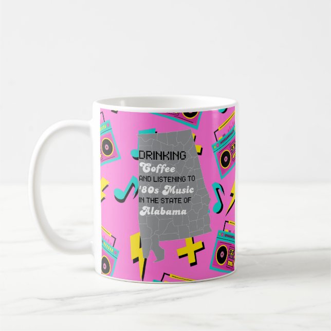 Coffee and '80s Music in Alabama  Kaffeetasse (Links)