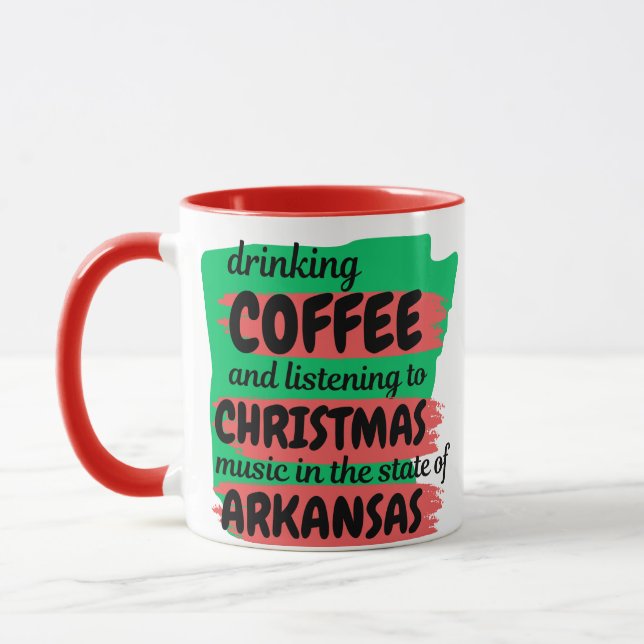 Coffee and Christmas Music in Arkansas  Tasse (Links)