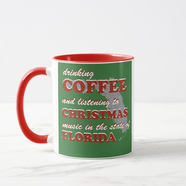 Coffee and Christmas Music in Florida  Tasse (Links)