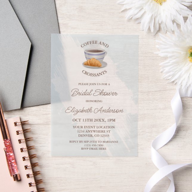 Coffee and Croissants Bridal Shower (Hochzeit)