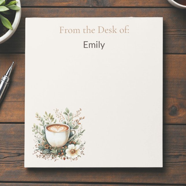 Coffee and Floral Notizblock (Von Creator hochgeladen)