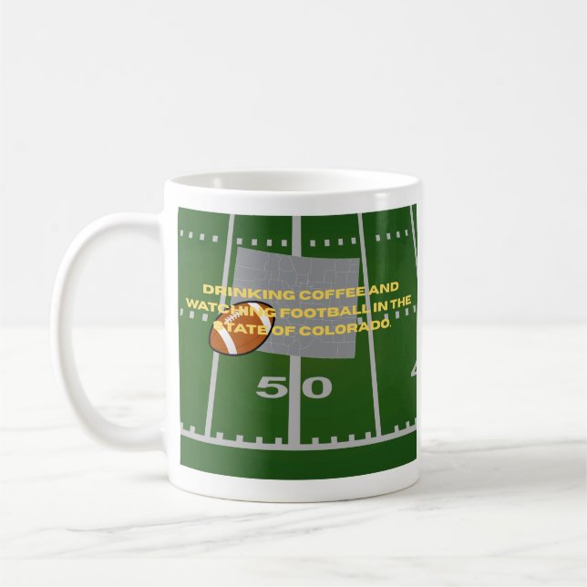 Coffee and Football in Colorado  Kaffeetasse (Links)