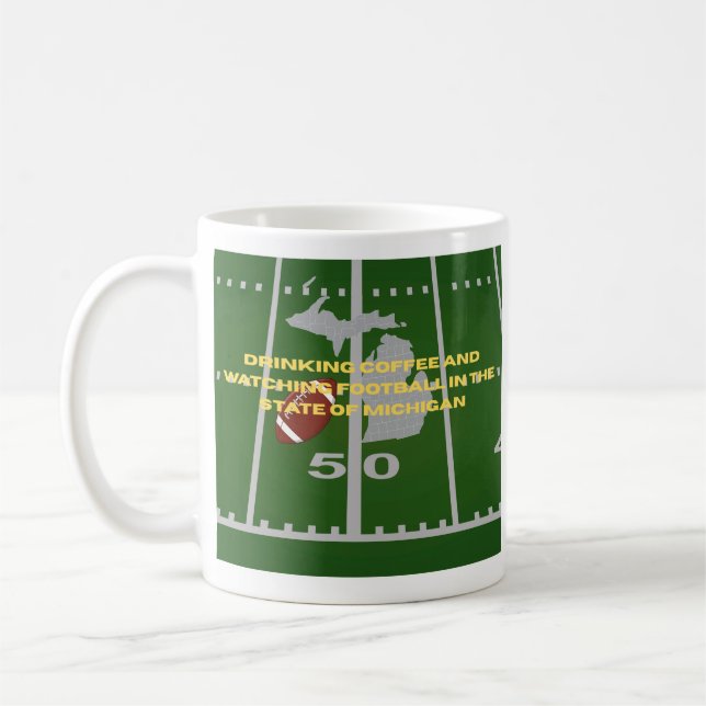 Coffee and Football in Michigan  Kaffeetasse (Links)