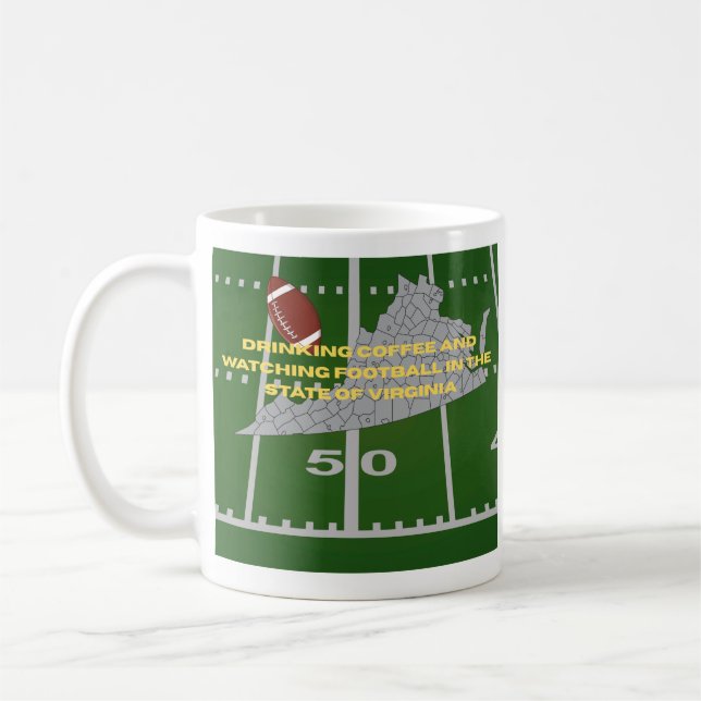 Coffee and Football in Virginia  Kaffeetasse (Links)