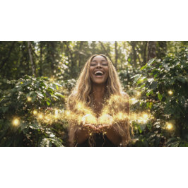 COFFEE - AROMA DELICIOSO QUADRATISCHE WANDUHR