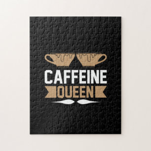 Coffee Art Coffeine Queen Puzzle