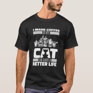 Coffee Artist Cat Café Bean Coffeine Barista T-Shirt