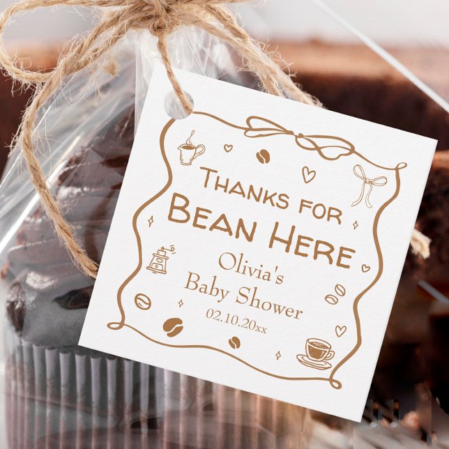 Coffee Baby Dusche Vielen Dank Geschenkanhänger (Von Creator hochgeladen)