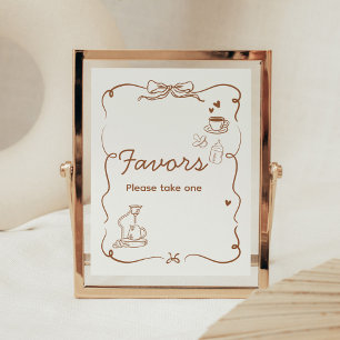 Coffee Baby ist aufbrühen Baby Shower Geschenke Sc Poster