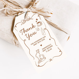 Coffee Baby ist das Brewing Baby Duwer Fevor Tags Geschenkanhänger
