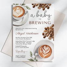 Coffee Baby Shower - ein Baby wird brauen