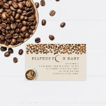 Coffee Baby wird Baby Dusche Windeln Raffle Begleitkarte<br><div class="desc">"Windeln für Kleinkinder" Text mit Kaffeering,  der mit Kaffeebohnen oben und einer Tasse Kaffee unten verlassen ist. Gedicht in der Mitte über weißem Hintergrund.</div>