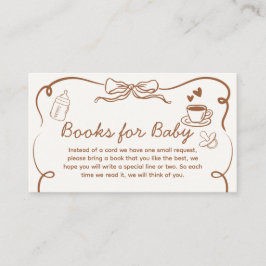 Coffee Baby wird Baby Shower Books für Baby zubere Begleitkarte