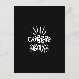 coffee bar postkarte