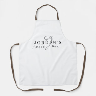 Coffee Barista Cafe Custom White Long Apron Schürze
