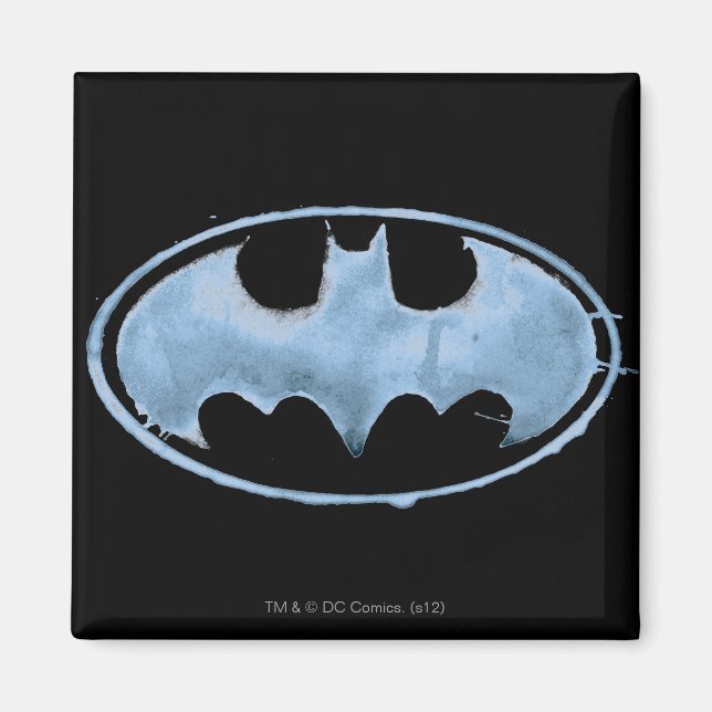 Coffee Bat Symbol - Blau Magnet (Vorne)