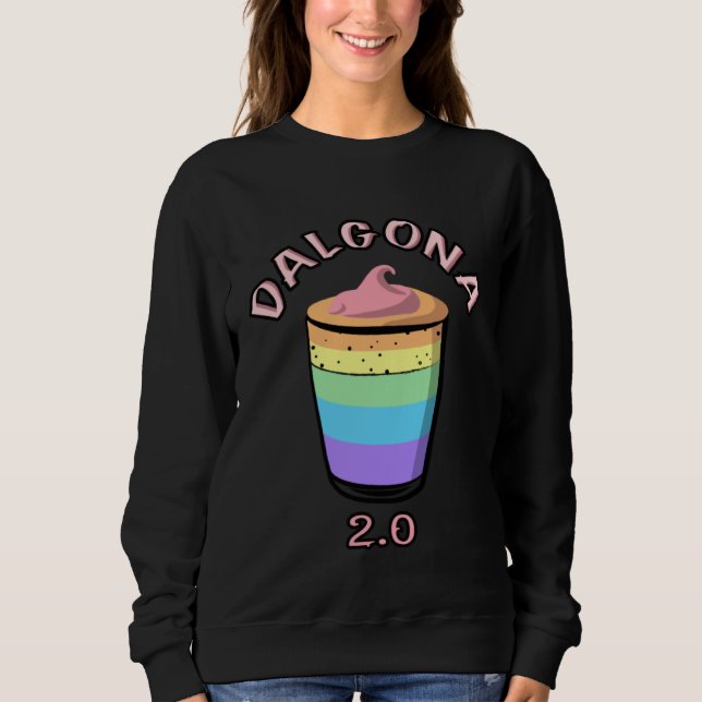 Coffee Bean Barista Drink Men Woman Child Dalgona  Sweatshirt (Vorderseite)