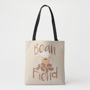 Coffee Bean Fiend Java Fun Cartoon Slogan