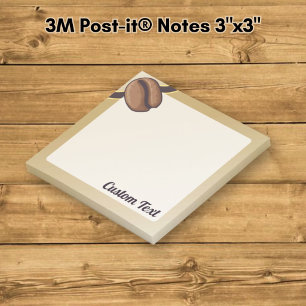 Coffee Bean Icon Post-it Klebezettel