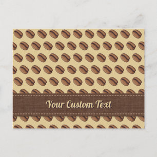 Coffee Bean Icon Postkarte