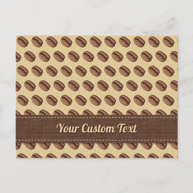 Coffee Bean Icon Postkarte (Vorderseite)