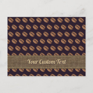 Coffee Bean Icon Postkarte